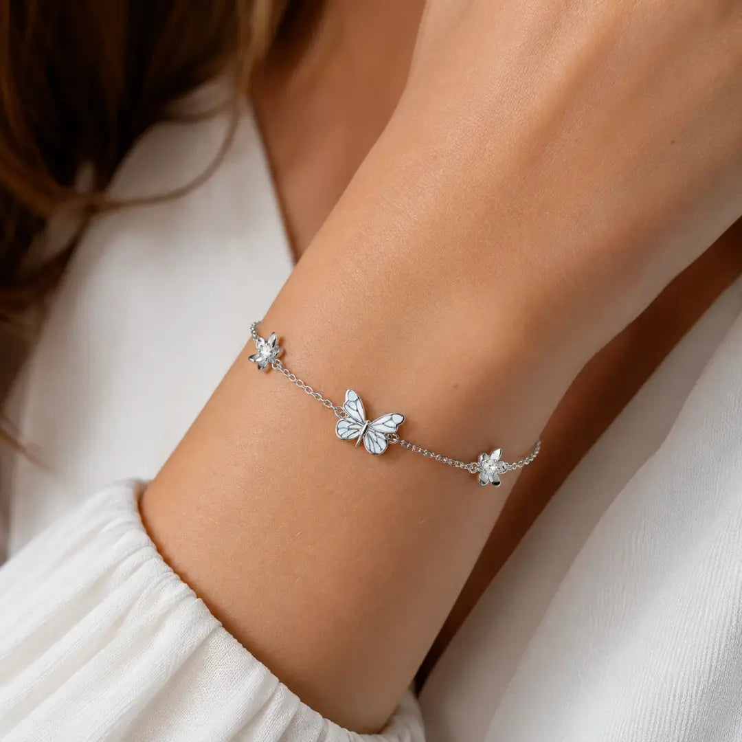 Pulsera de mariposa luminosa