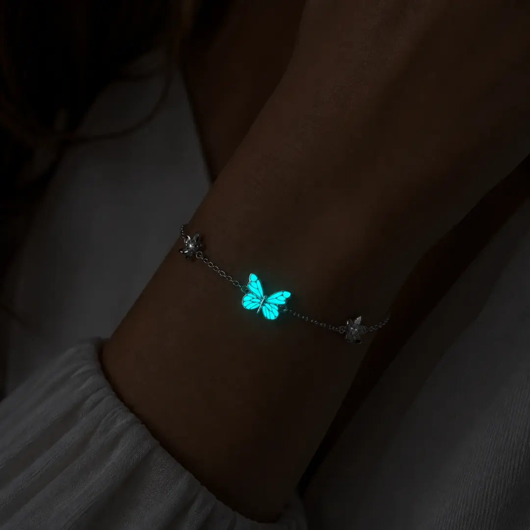 Pulsera de mariposa luminosa